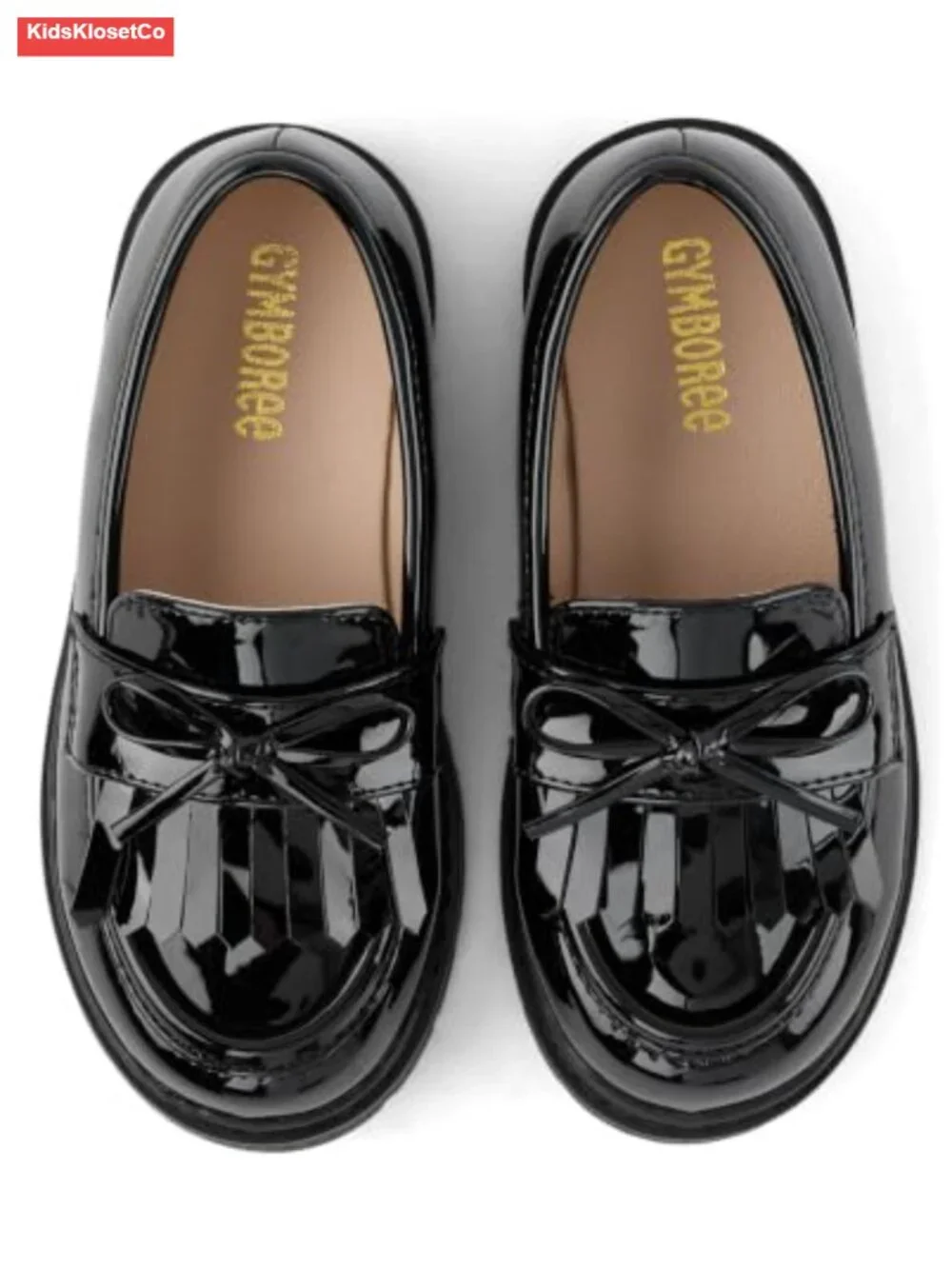 Girls Toddler Slip On Loafer Faux Patent Leather